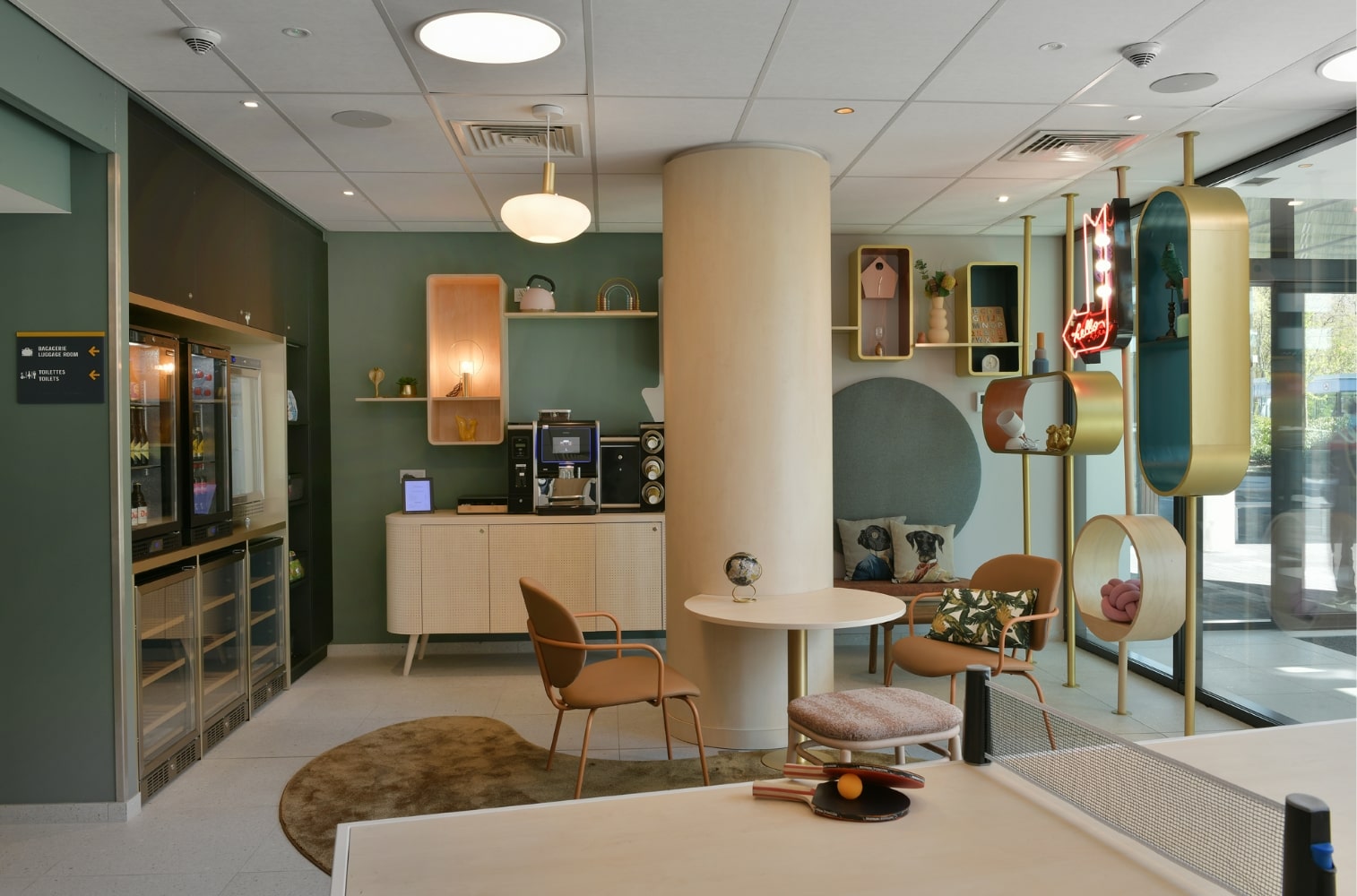 open space furniture instatalation