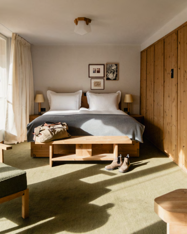 Public area Mountain resort Wengen, Switzerland