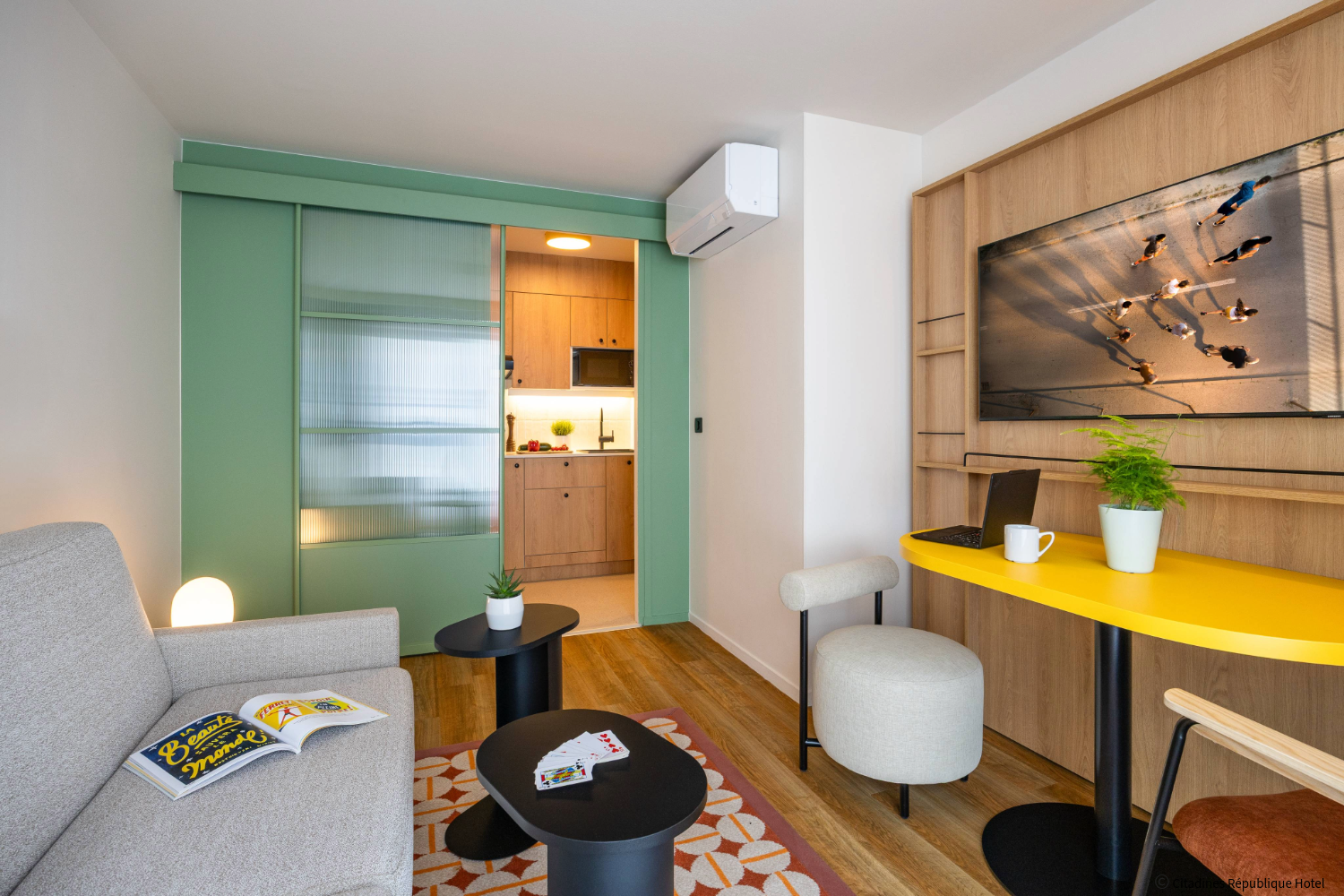 installation Rooms Republique, Paris, France